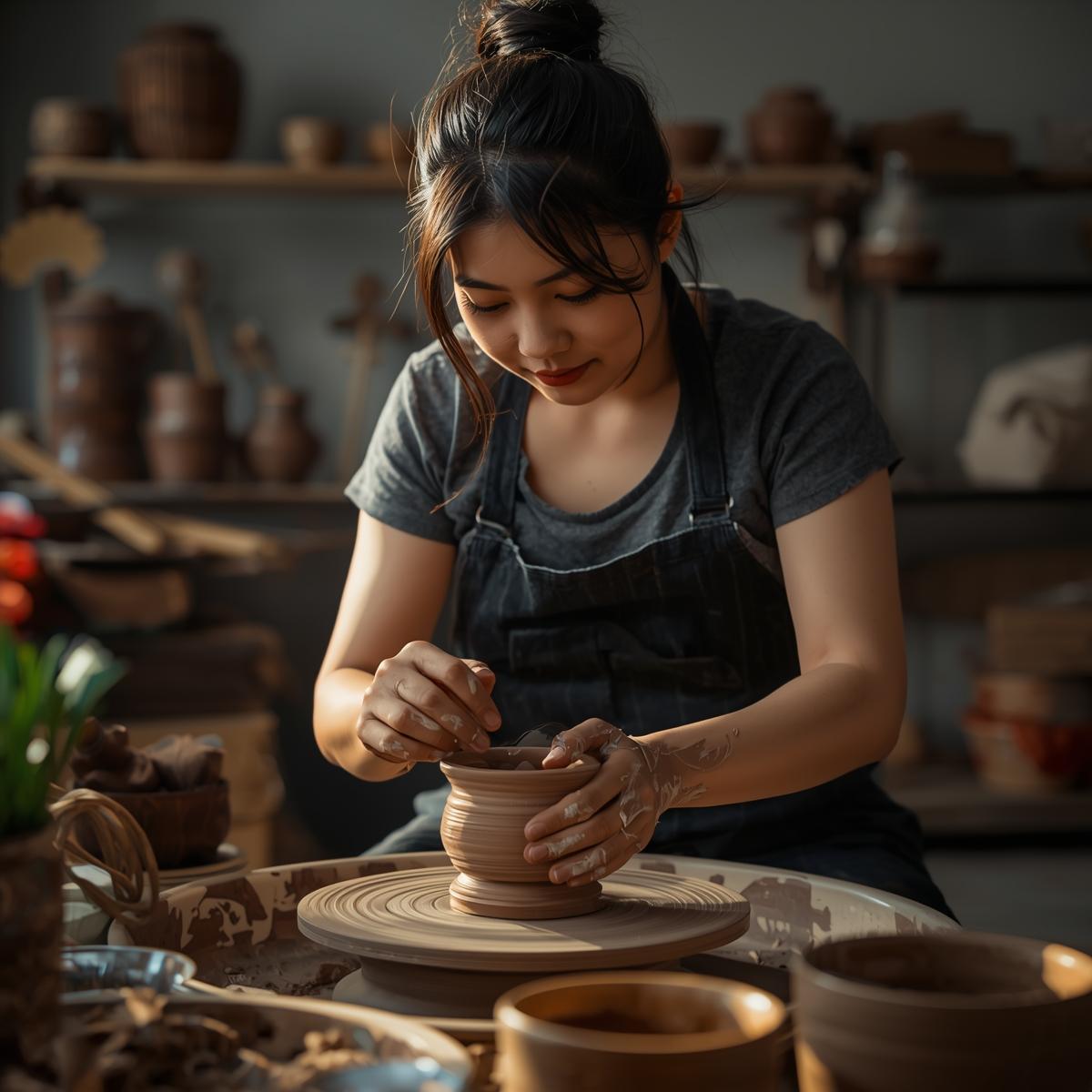 Ceramic Artist at Work